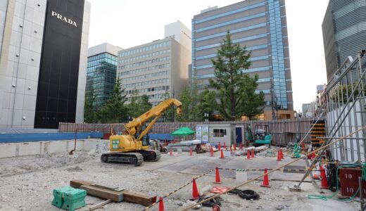 （仮称）心斎橋スクエア建て替えプロジェクト 地価解体及び地番整備工事、ハイブランドが入居する商業ビルを開発か？