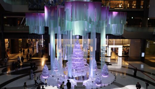 グランフロント大阪の2025年クリスマス、“オーロラ”煌めく70mの光のベール  北館1Fナレッジプラザに「Winter Prism Tree」登場、ミッフィー70周年コラボも！