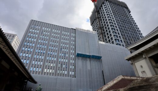 （仮称）本町４丁目プロジェクト（第二有楽ビル、相愛学園 本町学舎D・E棟）建替え工事 現地の最新状況 26.01【2026年3月竣工】