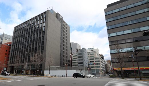 『（仮称）備後町開発プロジェクト』日本臓器製薬御堂筋ビル（旧・富士フイルム大阪ビル）跡地の再開発がいよいよ始動？現地で埋蔵文化財発掘調査が始まる！