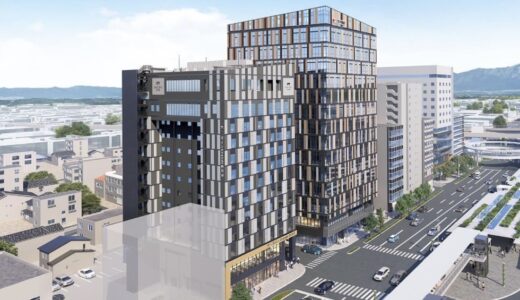 近鉄四日市駅前に「四日市三交ビル ANNEX」建設へ　上位ブランドホテルを備えた13階建て複合ビル、2028年春開業予定