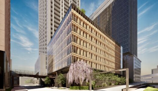 「中之島三丁目共同開発Ⅳ期計画」木質ハイブリッド構造を採用した8階建てオフィスビルが中之島で着工！関電グループの街区開発が最終章へ