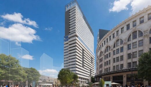 『（仮称）難波千日前地点再開発プロジェクト新築工事』地下街直結の高さ128mの複合ビルが2031年誕生。難波センタービル等跡地の再開発 現地の最新状況 26.05