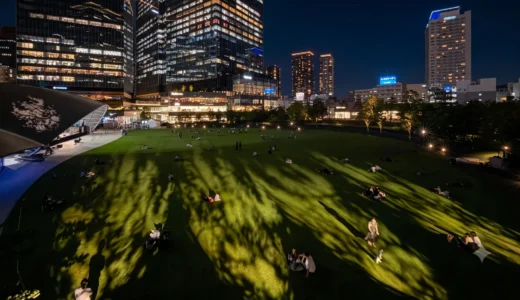 グラングリーン大阪、夜の公園価値を再設計　32台のクラウド照明を2027年3月まで運用