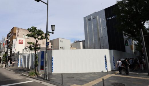心斎橋スクエア建替え計画の概要が判明！地上5階・高さ36.5mのN棟・S棟、延床約4,000㎡の都市型商業施設を三井不動産が開発　現地の最新状況 26.07