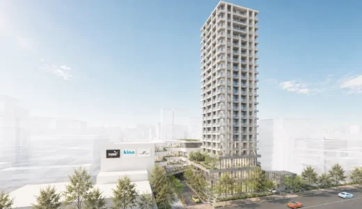 福岡・警固に高さ約80m「CAITAC LIVINCOURT FUKUOKA」！2027年竣工、2030年には180室の高級ホテルも