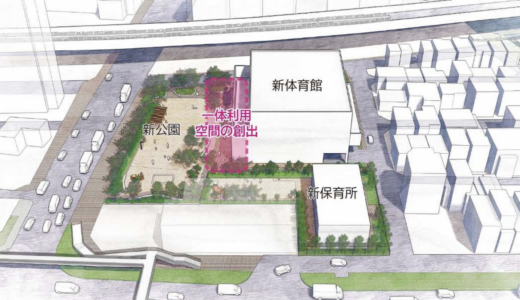 神戸・東灘体育館の建て替え計画が具体化　公園・保育所と一体再整備、概算36億円・2032年度の新館供用を目指す