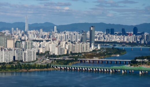 コンラッド・ソウル高層階から眺める巨大都市ソウル！漢江、汝矣島、龍山、南山、ロッテワールドタワーまで一望する圧巻の都市景観