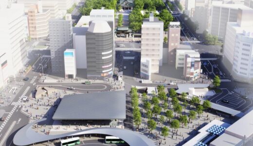 JR神戸駅前が大変貌へ！木材を使った大屋根の新デザインが確定、地下駐輪場も整備進む！全面完成は2035年度末に