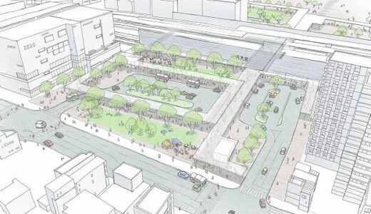 沼津駅高架化、「完成後の駅」が見えてきた　新駅舎・南北駅前広場・高架下を一体再編、新貨物ターミナル工事も進展