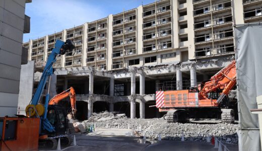 あいりん総合センター跡地、約4,400㎡の再生が次段階へ！現地では解体工事が進行、整備事業者募集を見据え「福利・にぎわい」と民間採算の両立を探る